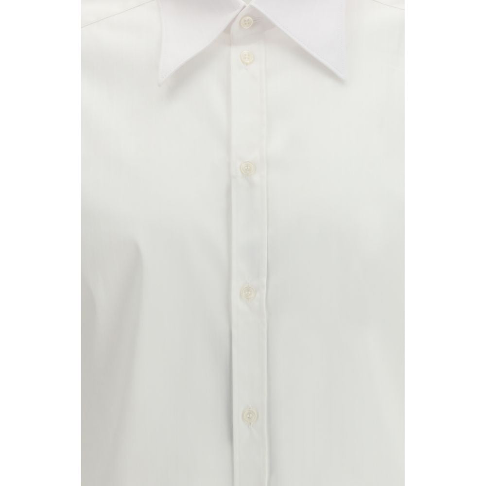 Dolce & Gabbana White Alpaca Vicugna Pacos Dress Shirt | Regal Royce