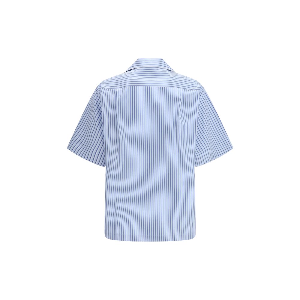 Dolce & Gabbana Blue Cotton Shortsleeve Shirt | Regal Royce