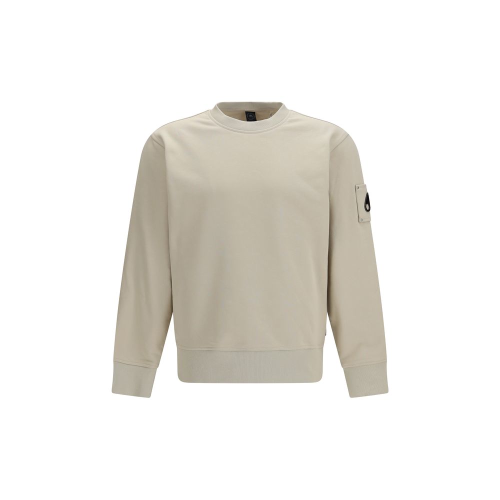 Moose Knuckles Beige Cotton Sweatshirt | Regal Royce