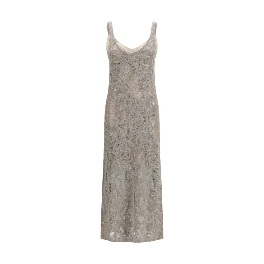 Brunello Cucinelli Gray Linen Casual Dress | Regal Royce