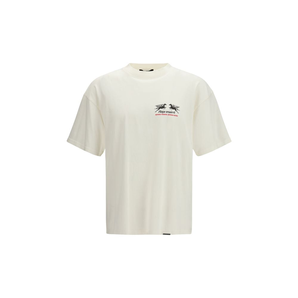 Represent White Cotton T-Shirt | Regal Royce