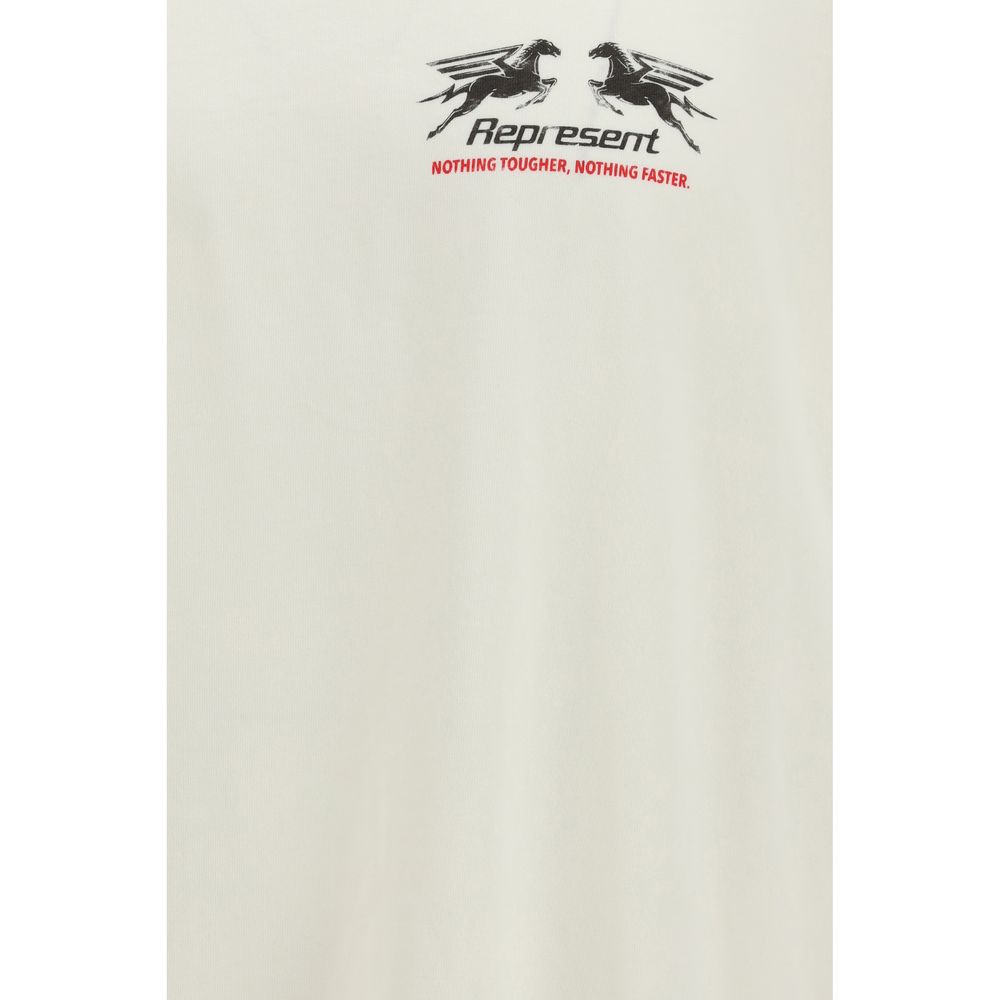 Represent White Cotton T-Shirt | Regal Royce