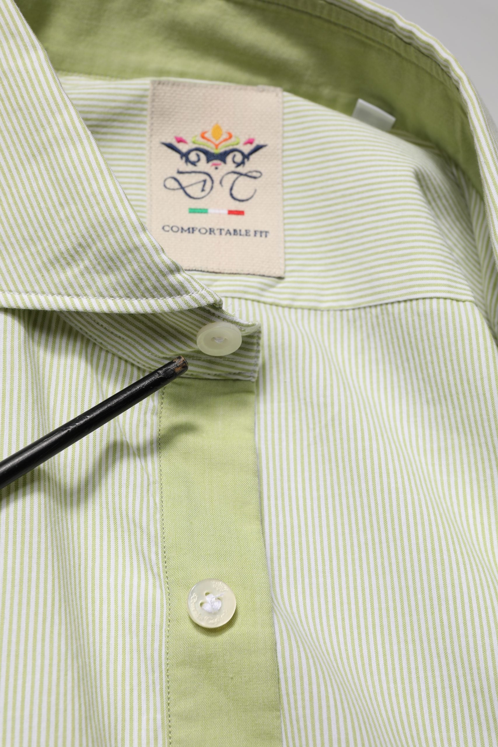 Domenico Tagliente Light Green Long Sleeves Formal Dress Shirt | Regal Royce