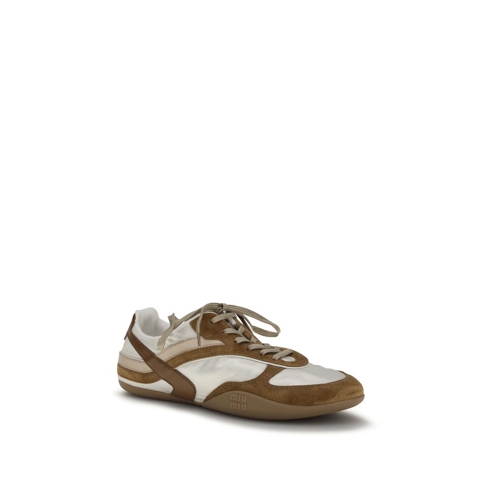 Miu Miu Multicolor Calf Leather Bos Taurus Athletic Sneakers | Regal Royce