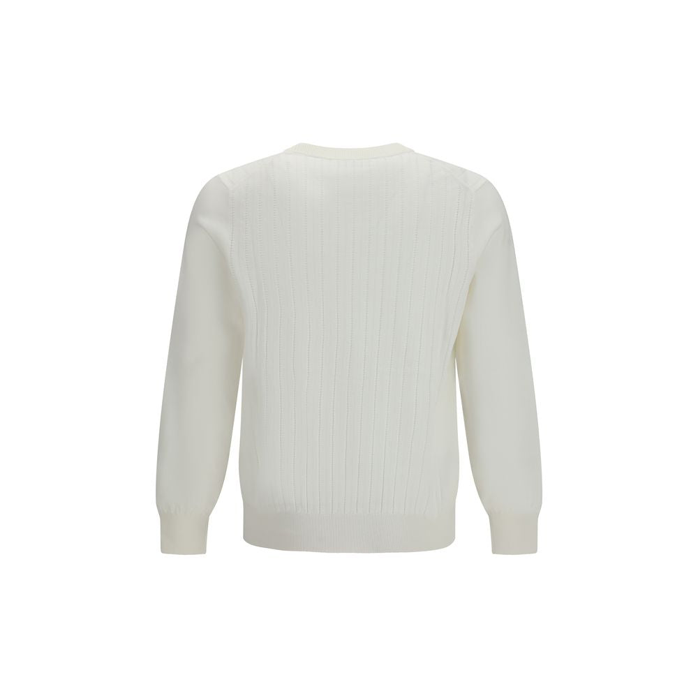 Brunello Cucinelli White Cotton Sweatshirt | Regal Royce