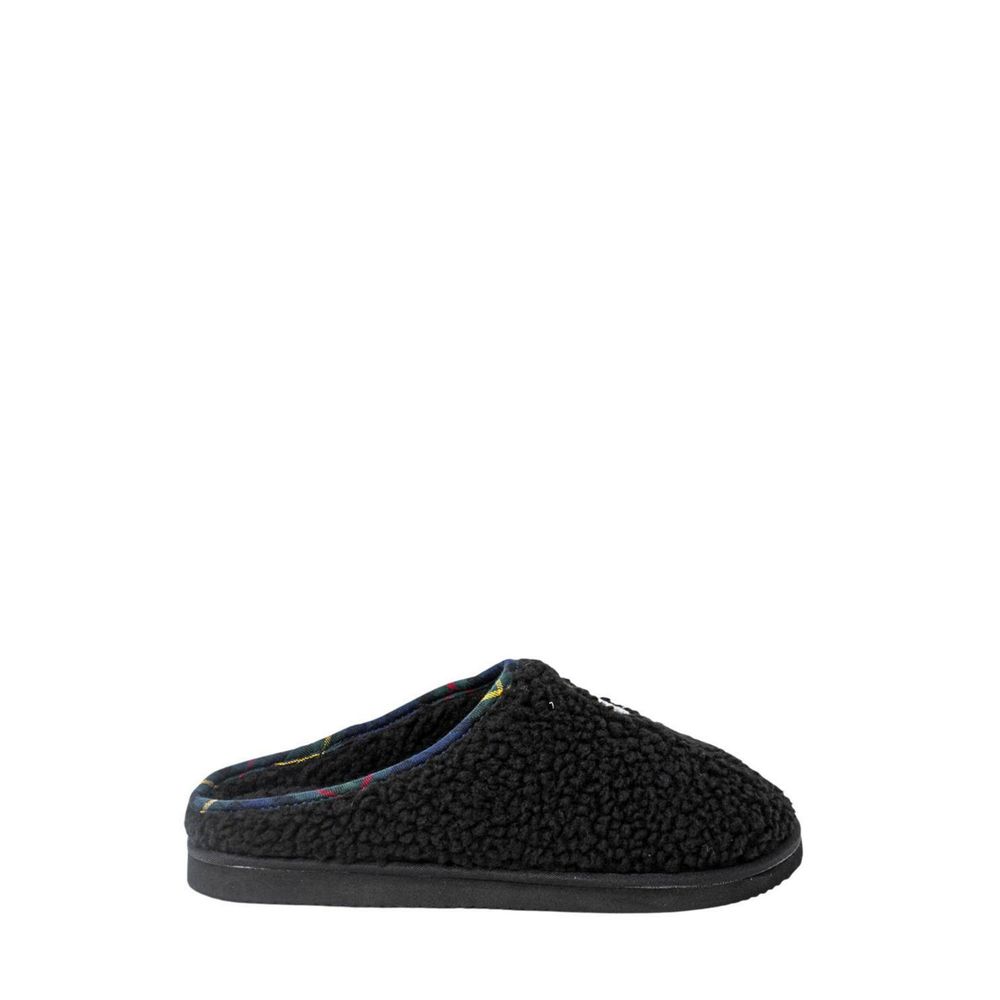 Ralph Lauren Black Cotton Slippers | Regal Royce