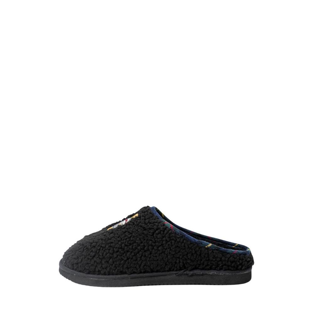 Ralph Lauren Black Cotton Slippers | Regal Royce