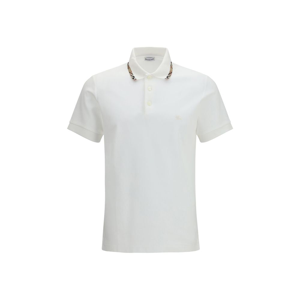 Burberry White Cotton Polo Shirt | Regal Royce