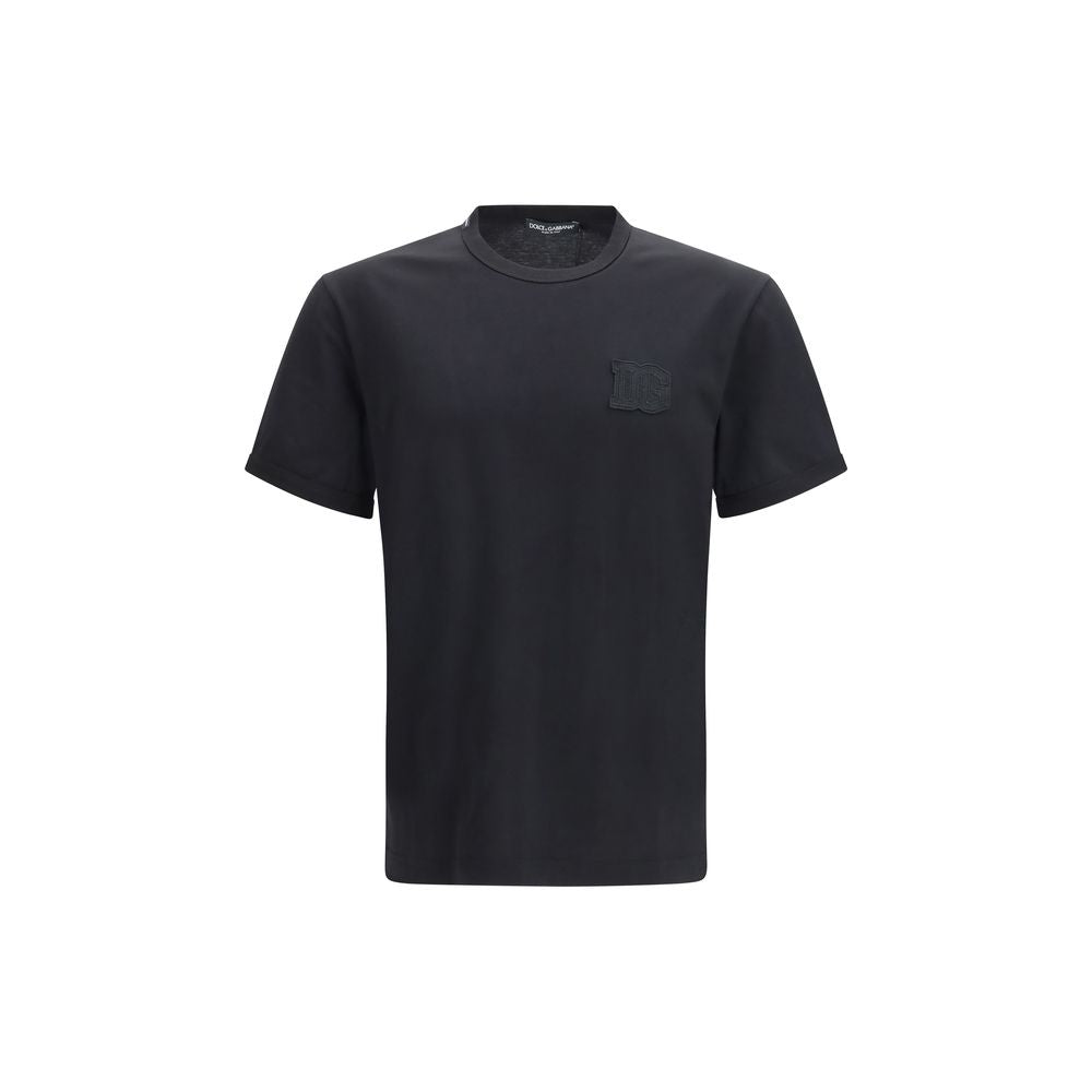 Dolce & Gabbana Black Cotton T-Shirt | Regal Royce