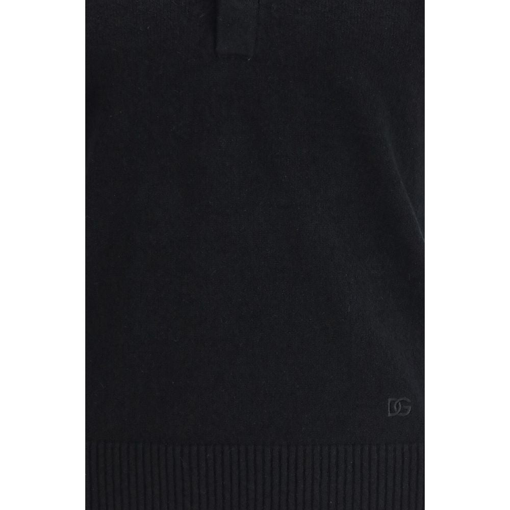 Dolce & Gabbana Black Cotton Polo Shirt | Regal Royce