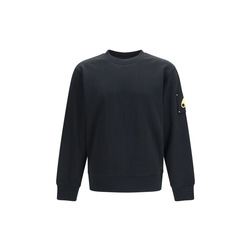 Moose Knuckles Black Cotton Sweatshirt | Regal Royce