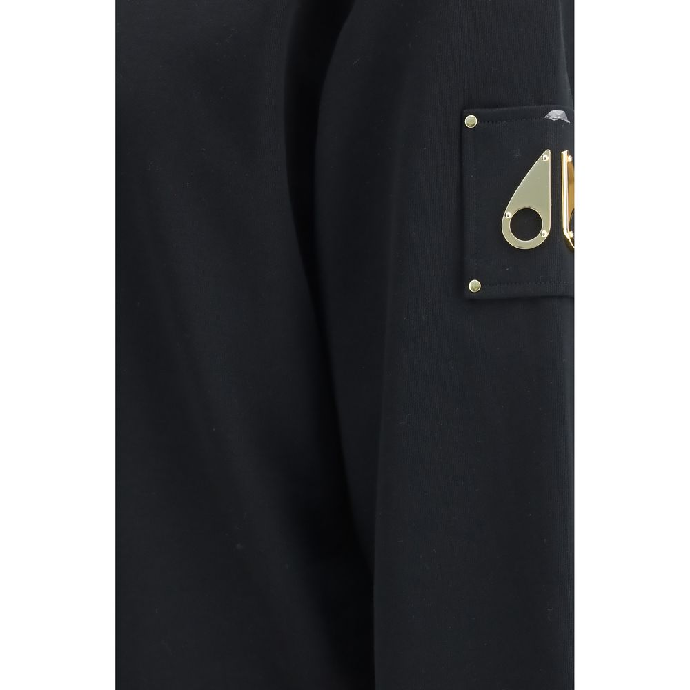 Moose Knuckles Black Cotton Sweatshirt | Regal Royce