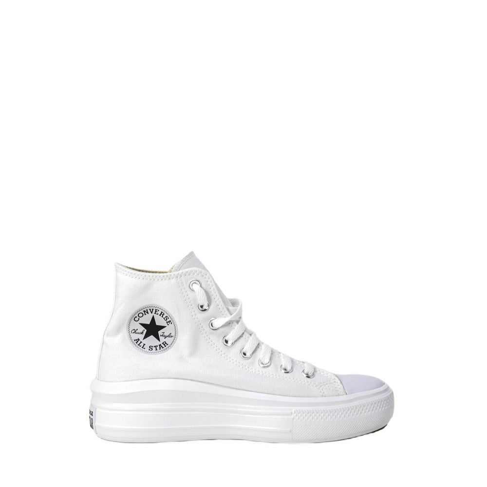 Converse White Cotton High Top Sneakers | Regal Royce