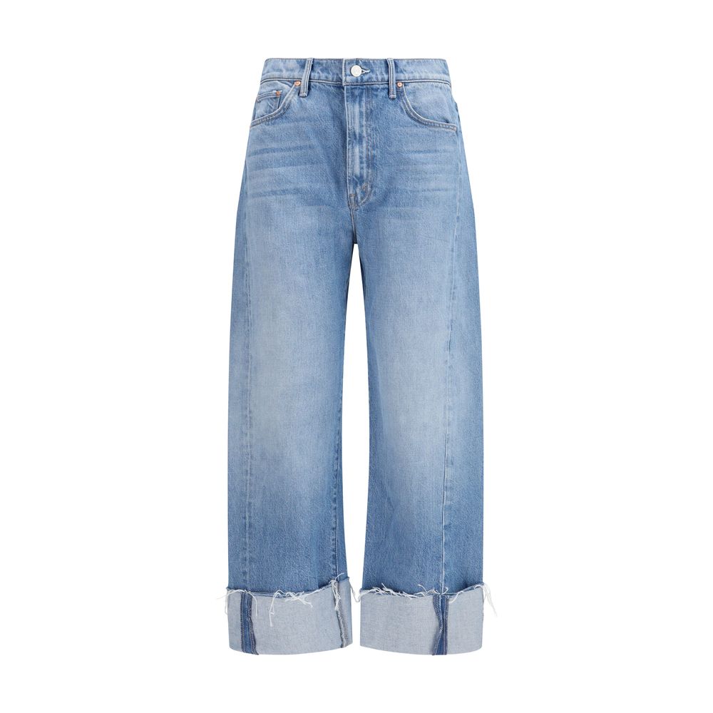 Mother Denim Blue Cotton Cropped Jeans | Regal Royce