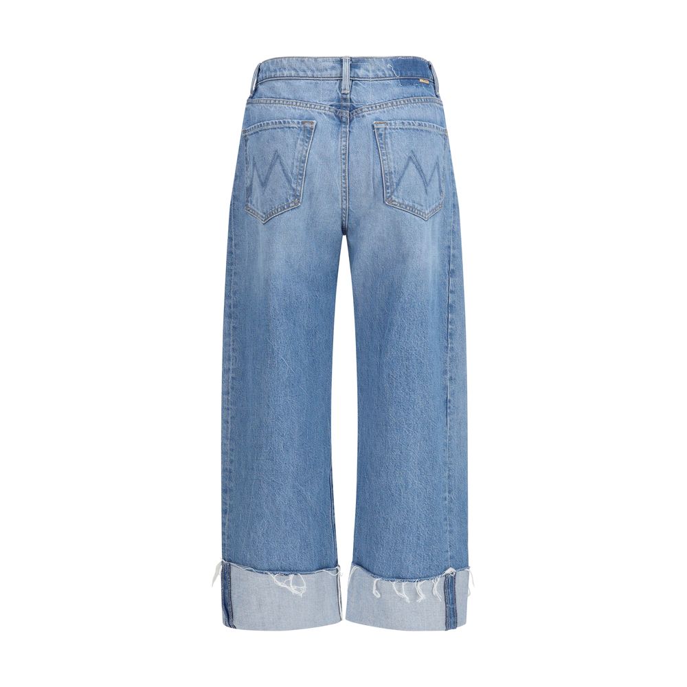 Mother Denim Blue Cotton Cropped Jeans | Regal Royce