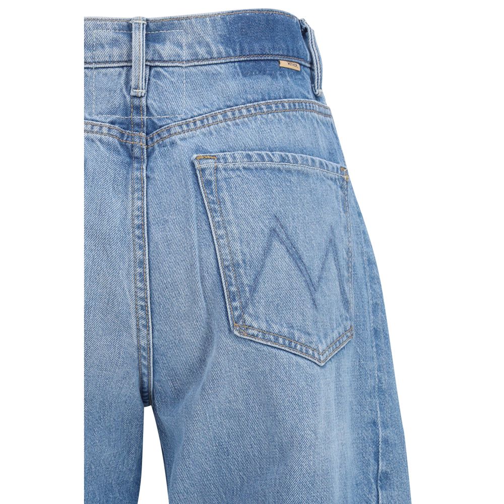 Mother Denim Blue Cotton Cropped Jeans | Regal Royce