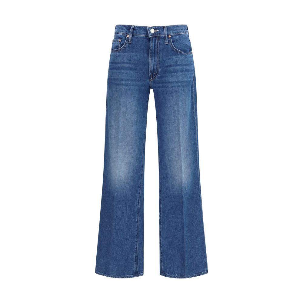 Mother Denim Blue Cotton Relaxed Fit Jeans | Regal Royce