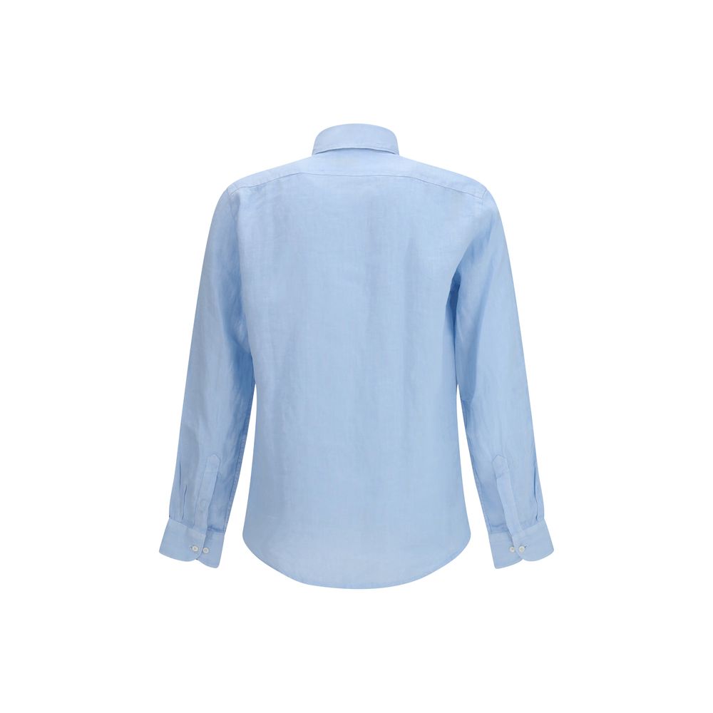 Brooksfield Blue Linen Shirt | Regal Royce