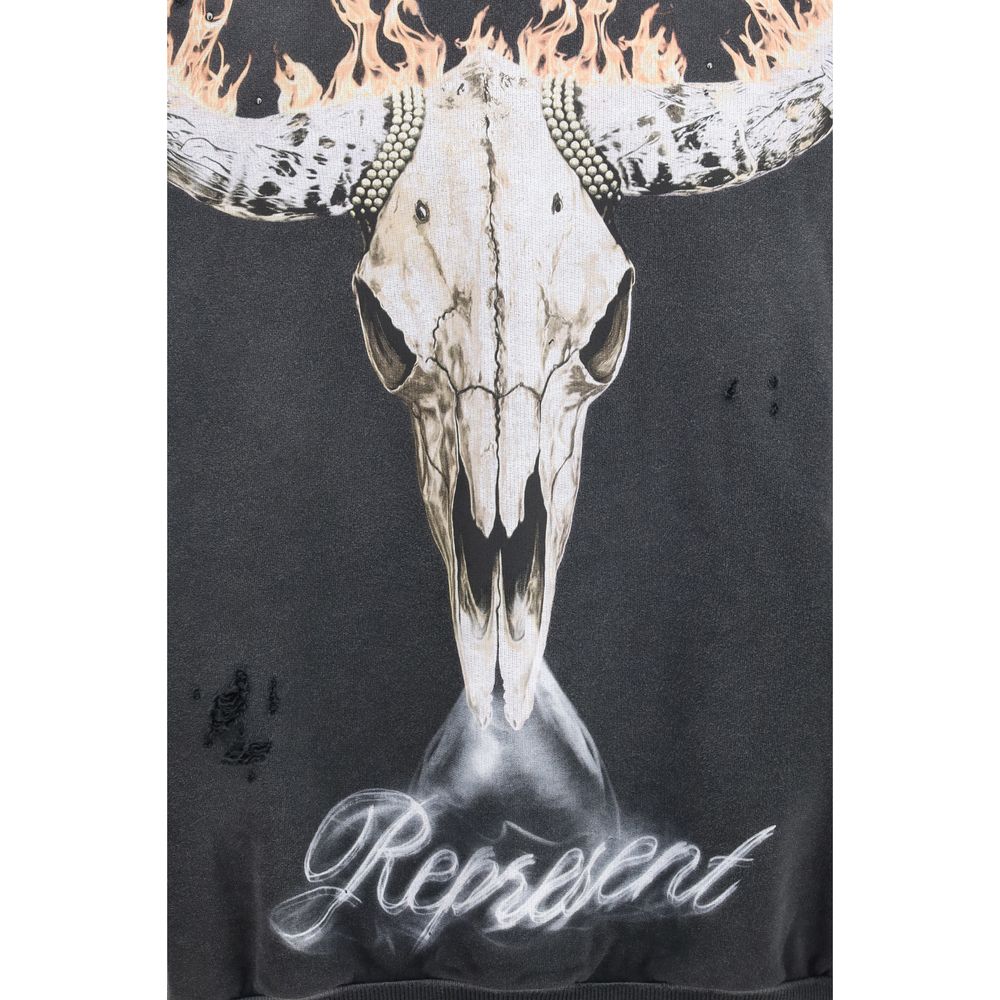 Represent Gray Cotton Sweatshirt | Regal Royce