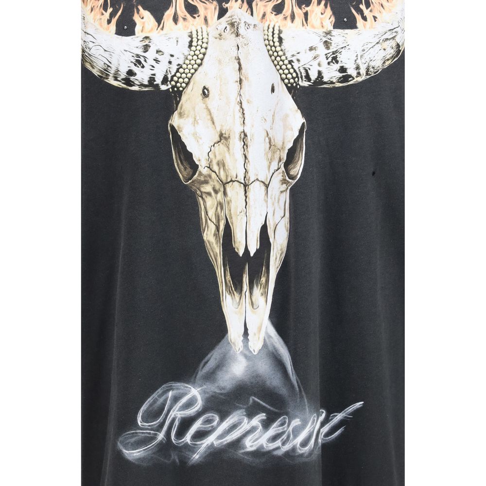 Represent Black Cotton T-Shirt | Regal Royce