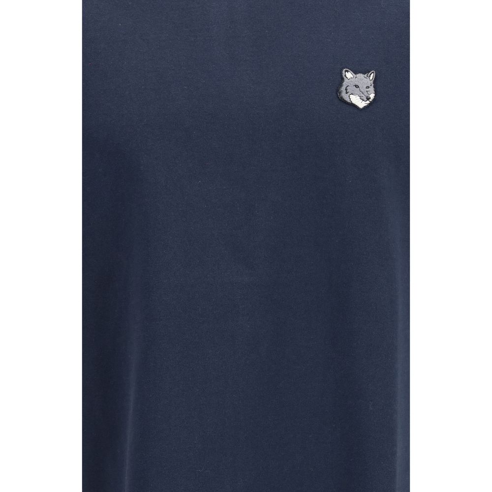 Maison Kitsuné Blue Cotton T-Shirt | Regal Royce