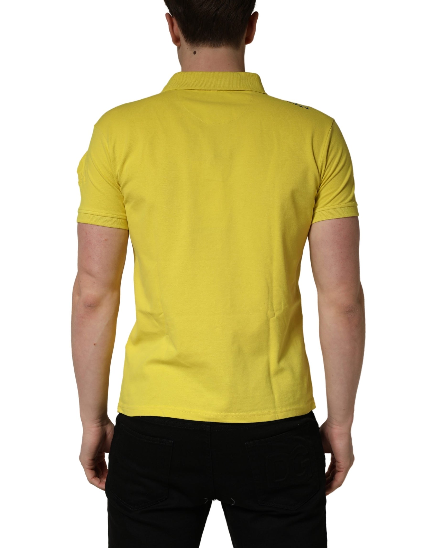 Invicta Yellow Short Sleeve Pique Men Cotton Polo Shirt T-shirt | Regal Royce