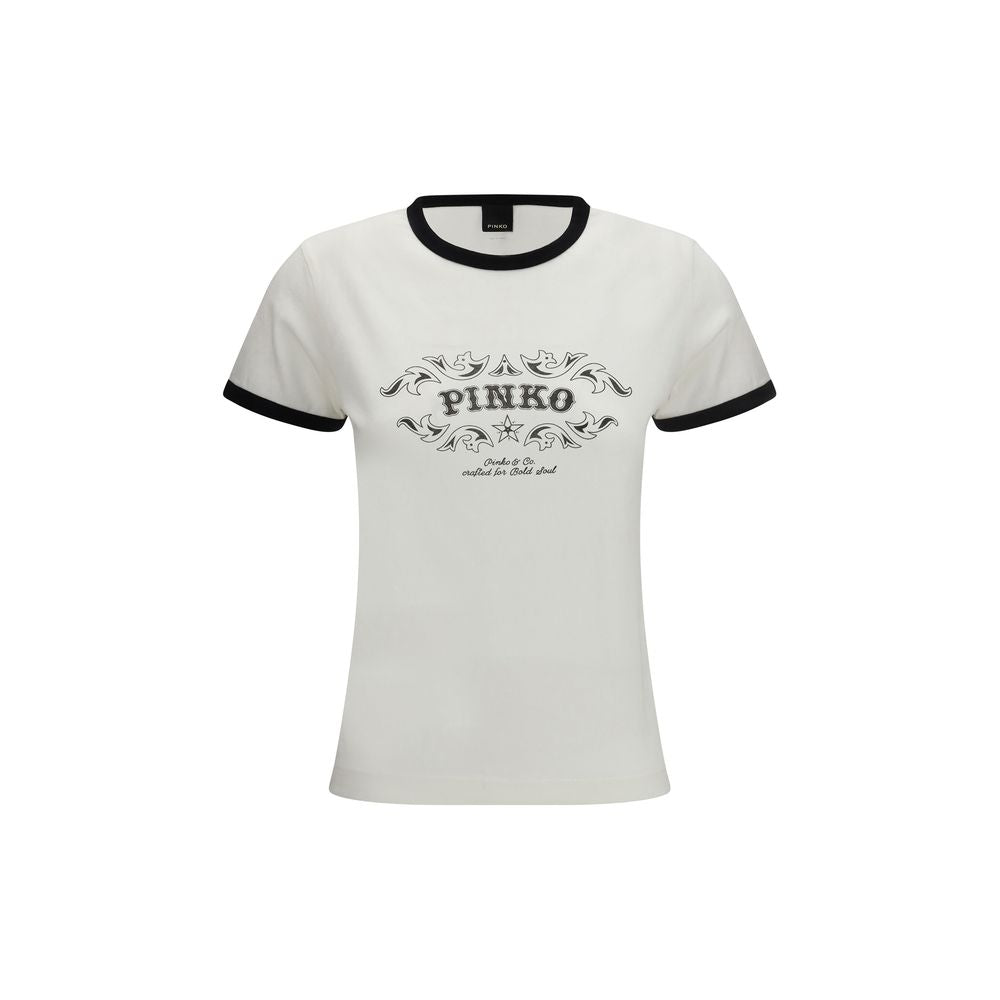 PINKO White Cotton T-Shirt | Regal Royce