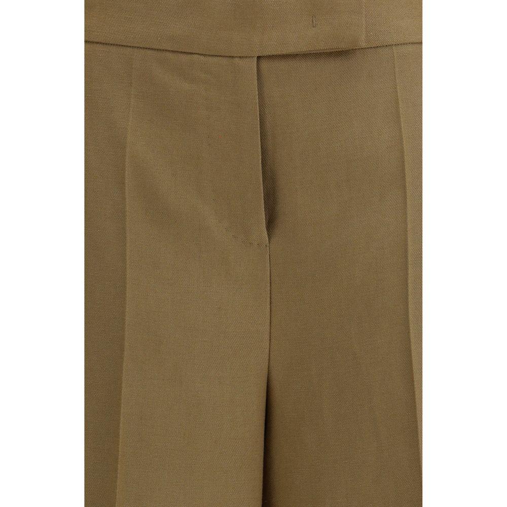 Max Mara Bicolor Linen Bermuda Shorts | Regal Royce