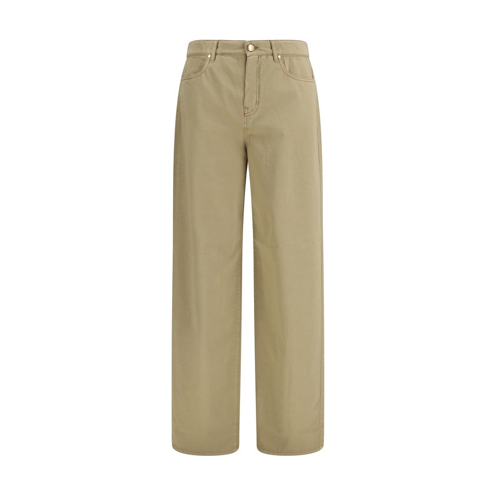 Max Mara Beige Cotton Casual Pants | Regal Royce