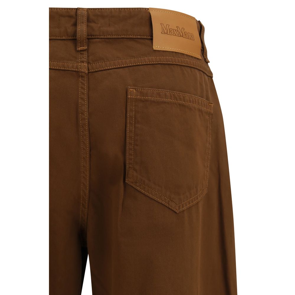 Max Mara Brown Cotton Pants | Regal Royce