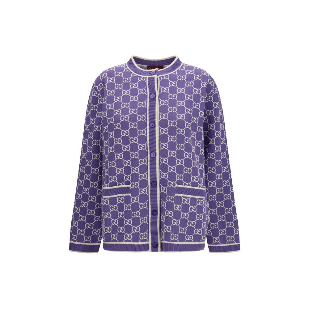 Gucci Purple Cotton Cardigan | Regal Royce