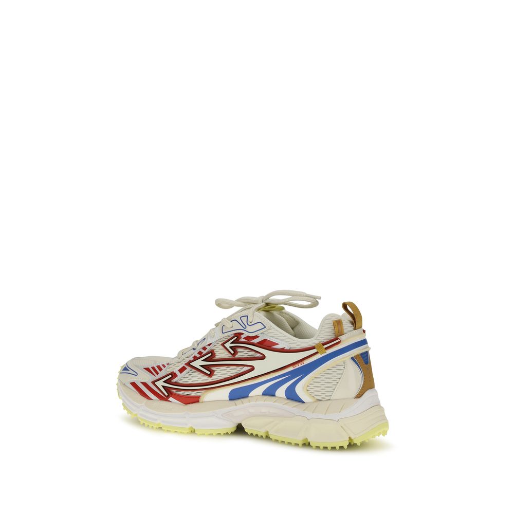Off-White Multicolor Polyester Athletic Sneakers | Regal Royce