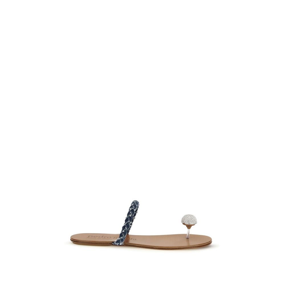 Pedro García Brown Calf Leather Bos Taurus Sandals | Regal Royce