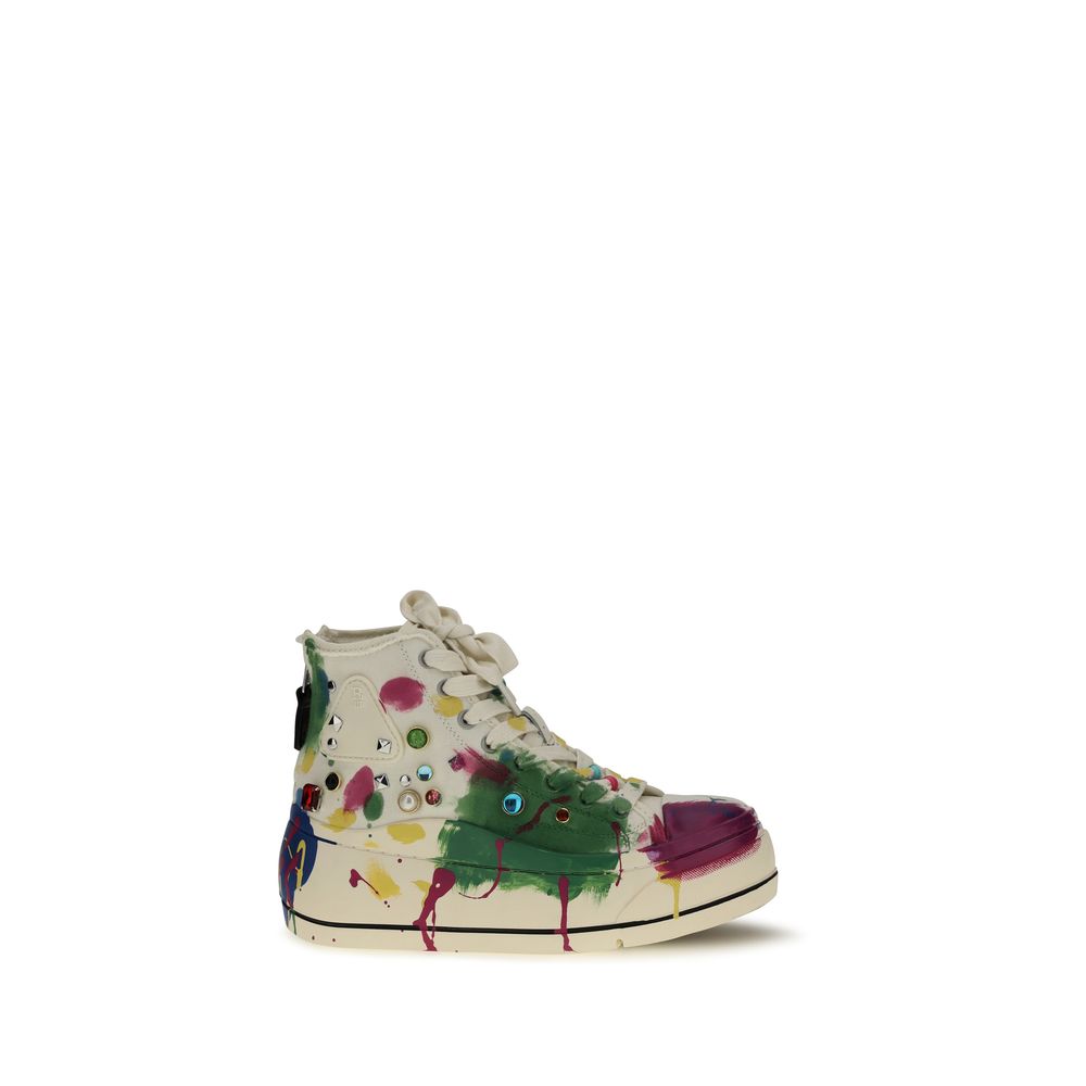 R13 Multicolor Cotton High Top Sneakers | Regal Royce