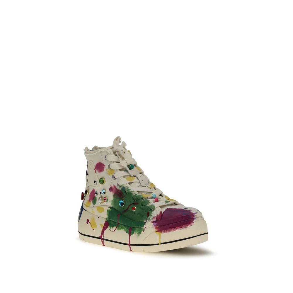 R13 Multicolor Cotton High Top Sneakers | Regal Royce