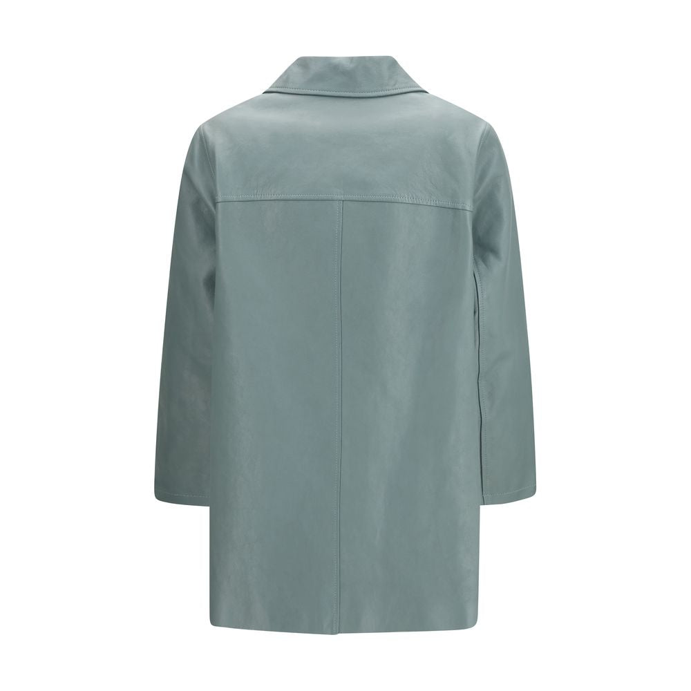 Chloé Blue Lamb Leather Leather Jacket | Regal Royce