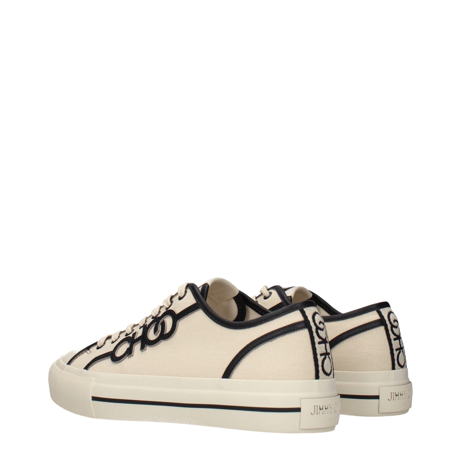 Jimmy Choo Beige Fabric Low Top Sneakers | Regal Royce