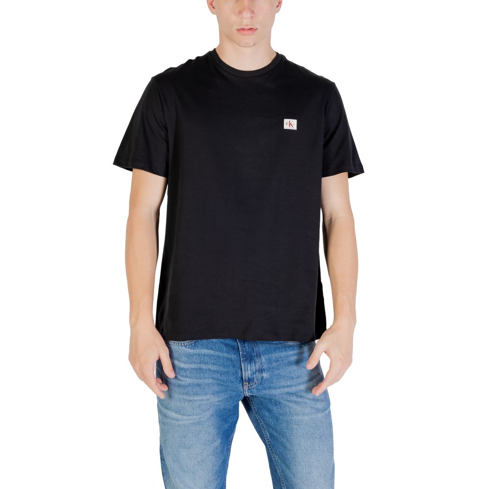 Calvin Klein Jeans Black Cotton T-Shirt | Regal Royce