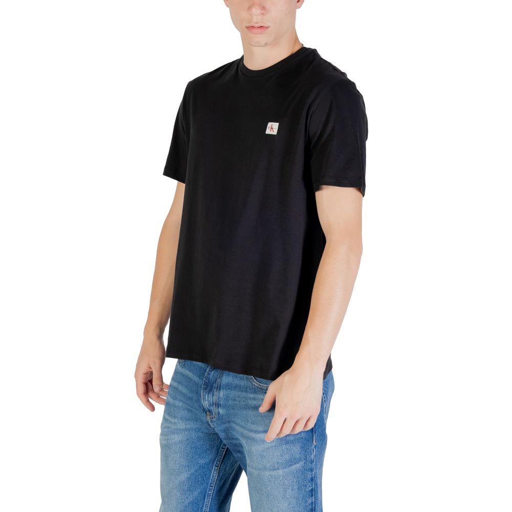 Calvin Klein Jeans Black Cotton T-Shirt | Regal Royce