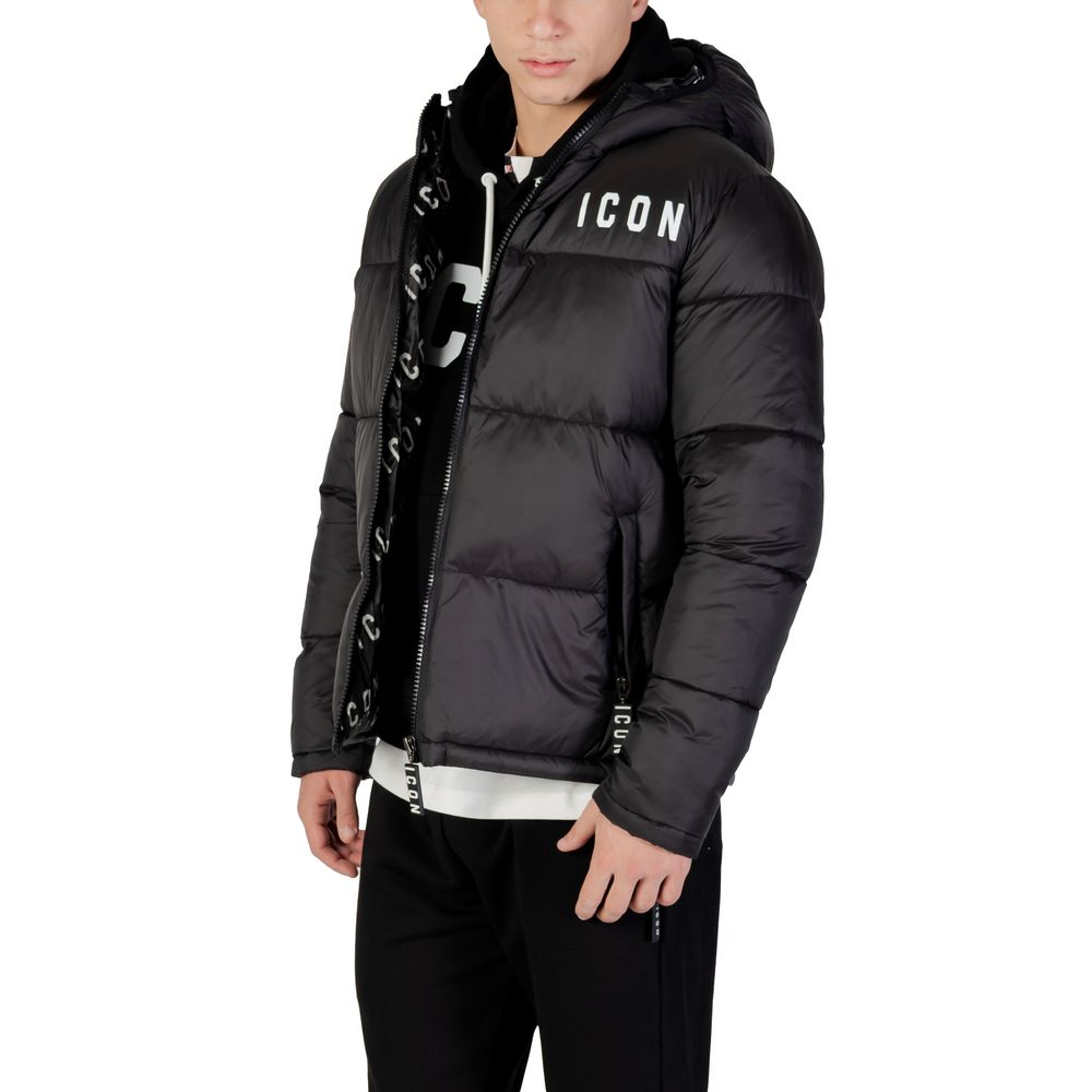 Icon Black Polyester Coat | Regal Royce