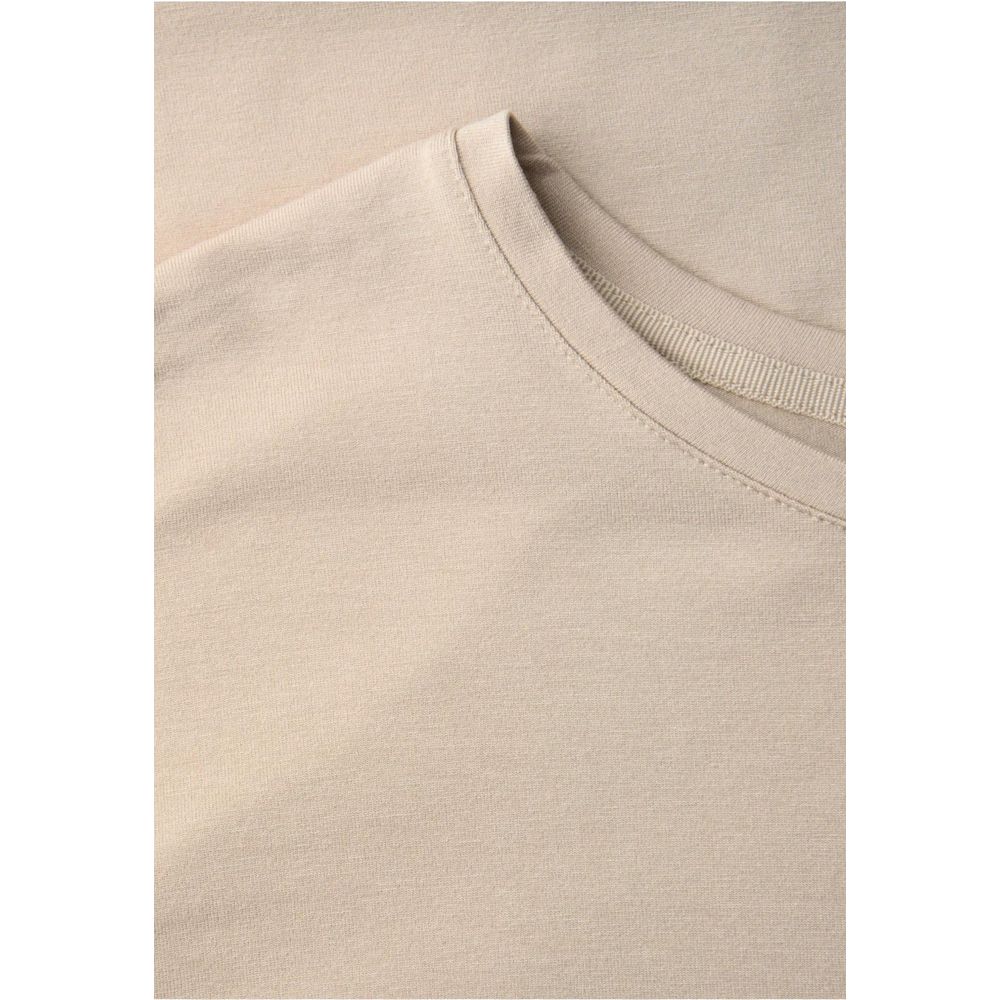Street One Beige Viscose T-Shirt | Regal Royce