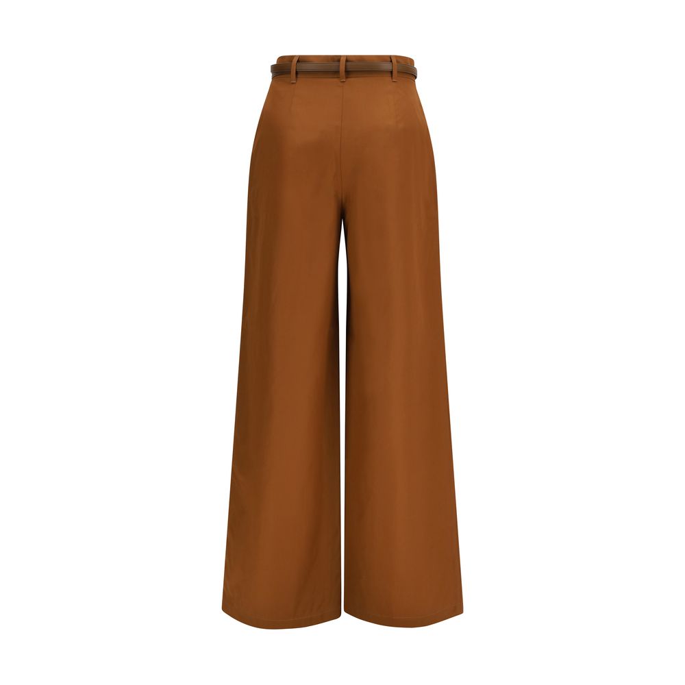 Max Mara Brown Cotton Casual Pants | Regal Royce