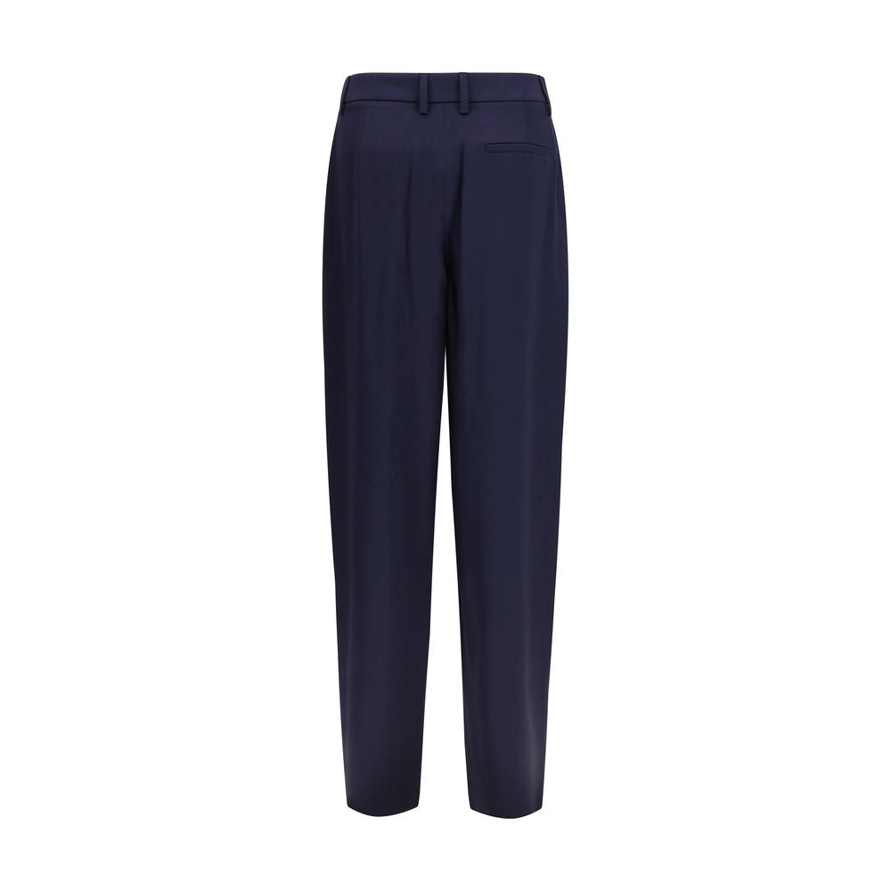 Giorgio Armani Blue Silk Casual Pants | Regal Royce