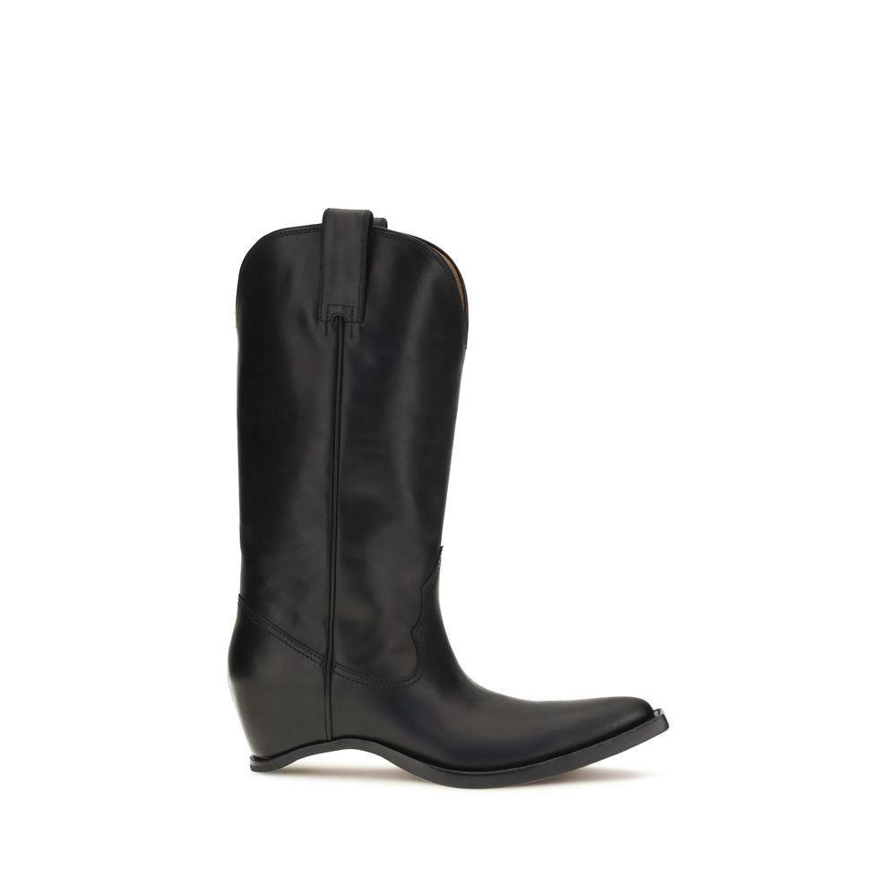 Maison Margiela Black Calf Leather Bos Taurus Boots | Regal Royce