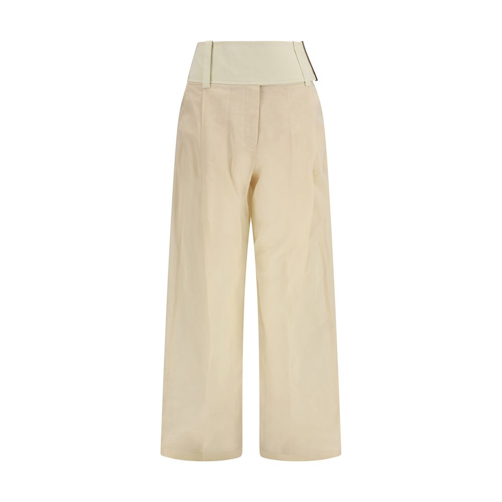 Max Mara Beige Cotton Casual Pants | Regal Royce