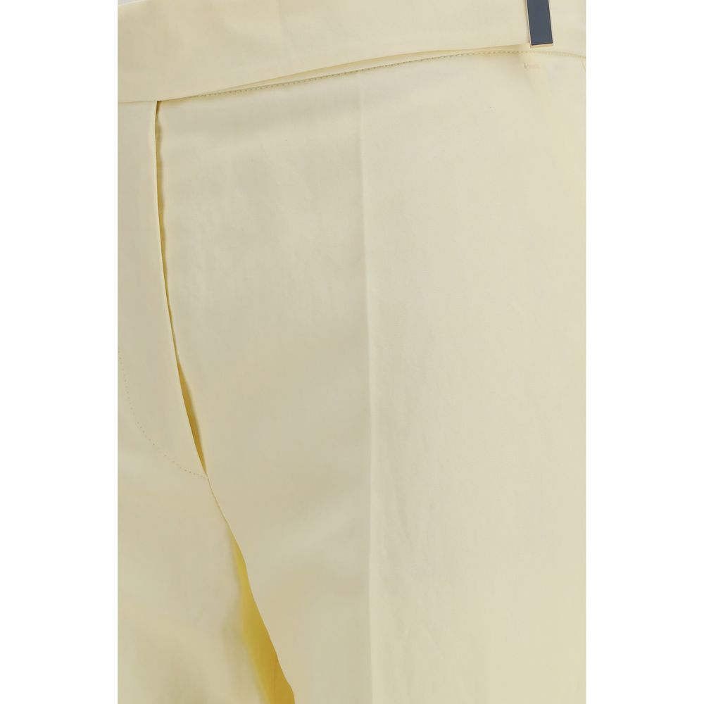 Max Mara Beige Viscose Flared Pants | Regal Royce