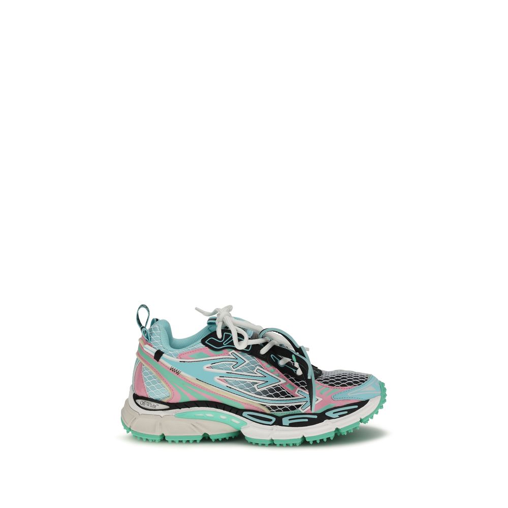 Off-White Multicolor Polyester Athletic Sneakers | Regal Royce