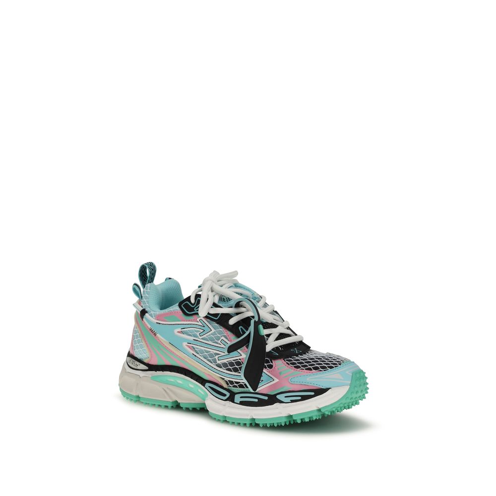 Off-White Multicolor Polyester Athletic Sneakers | Regal Royce