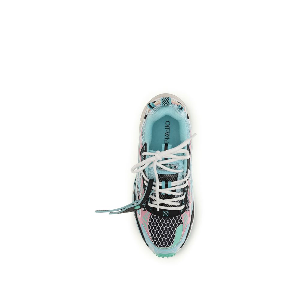 Off-White Multicolor Polyester Athletic Sneakers | Regal Royce