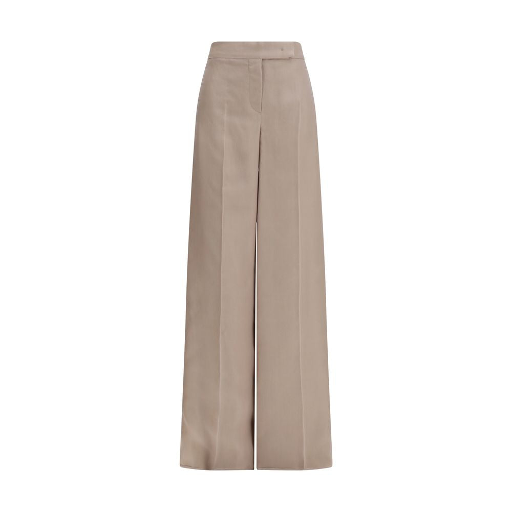 Max Mara Beige Silk Casual Pants | Regal Royce